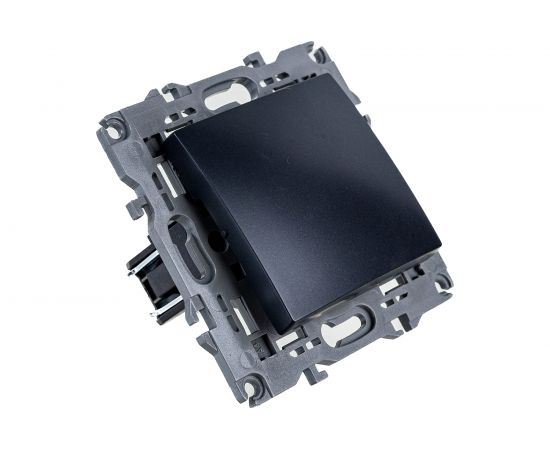 Переключатель ЭРА Elegance 10АХ-250В, IP20, антрацит 14-1103-05 Б0034227 – изображение 3