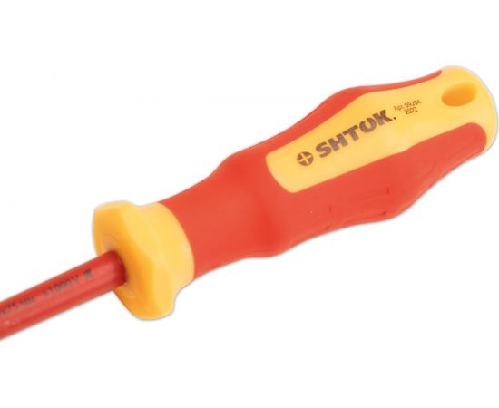 Диэлектрическая крестовая отвертка SHTOK 1000В Ph0x75 мм 09204 – изображение 4