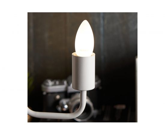 Филаментная лампа REXANT Свеча CN35 9.5 Вт 4000K E27 матовая колба 604-098 – изображение 4