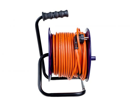 Силовой удлинитель ЭРА RPx4es-3x1.5-30m, на пластиковой катушке, с заземлением, 4 гнезда, 30м, ПВС 3х1.5 Б0043056 – изображение 4