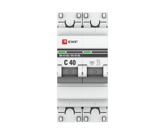 Автоматический выключатель EKF PROxima ВА 47-63 2P, 40А, 6кА, SQ mcb4763-6-2-40C-pro – изображение 4