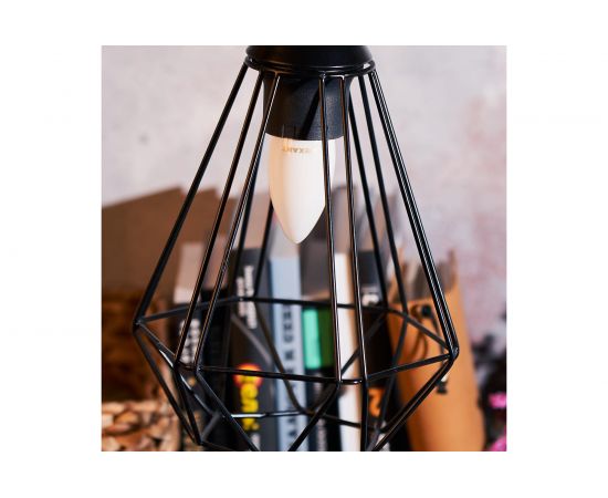 Филаментная лампа REXANT Свеча CN35 9.5 Вт 4000K E27 матовая колба 604-098 – изображение 5