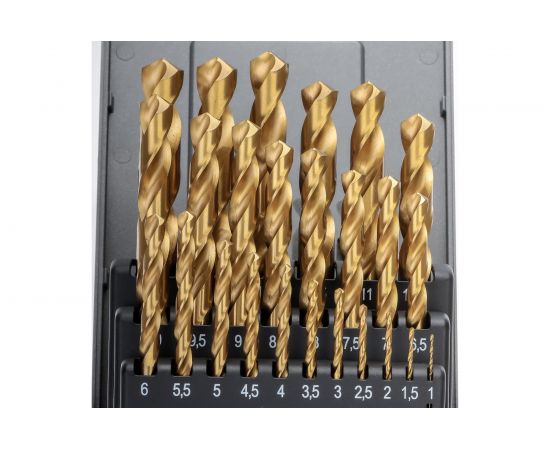 Ruko Набор сверл по металлу 1-13 мм HSS-TiN 25шт 250215TRO – изображение 5