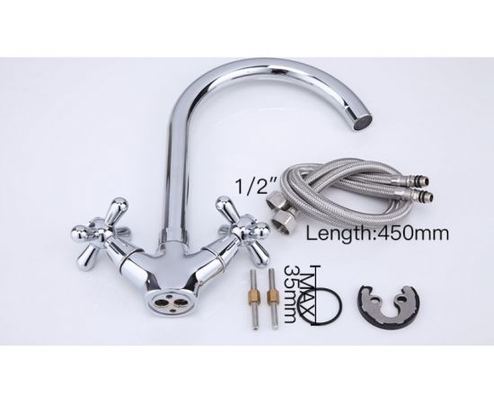 Смеситель для кухни FRAP F4025 1/2 керамическая кран-букса 512282 – изображение 5