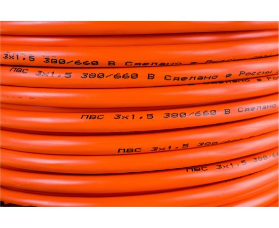 Силовой удлинитель ЭРА RPx4es-3x1.5-30m, на пластиковой катушке, с заземлением, 4 гнезда, 30м, ПВС 3х1.5 Б0043056 – изображение 6