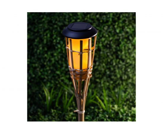 Садовый светильник ЭРА ERASF22-24 Факел бамбук, на солнечной батарее, 56 см, Б0053382 – изображение 7