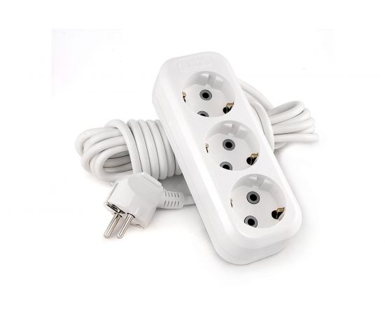 Сетевой удлинитель с заземлением 3-местный, 3м, У3-Е LUX 4606400414643 