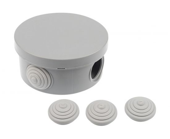 Распаячная коробка REXANT ОУ, D 85х40мм, IP54 УПр 85/40.1.3 28-3009 