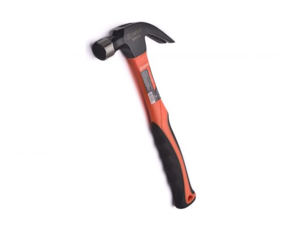 Молоток-гвоздодер HARDEN двухкомпонентная фибергласовая рукоятка, намагниченная головка, 700 гр. 590216 