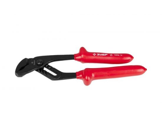 Клещи Зубр "ЭКСПЕРТ" "ЭЛЕКТРИК" переставные диэлектрические, высоковольтные до ~1000В, 250мм 2214-10-25_z02 