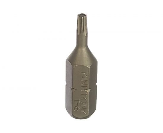 Вставка бита торцевая 1/4", TORX, T8, L=25, с отверстием KING TONY 102508U 