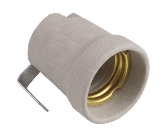 Патрон Uniel ULH-E27P-Ceramic, керамический, с держателем, Цоколь Е27 11023 