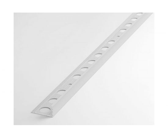 Профиль окантовочный L-образный алюминиевый ЛУКА 10 мм, 2,7 м, 5 шт, Белый УТ000021238 