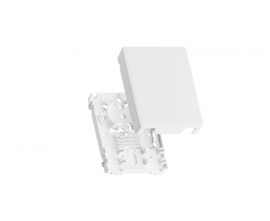 Корпус настенной оптической розетки NIKOMAX, до 2 портов SC или LC, белый NMF-WO2-BLANK-CP-WT 