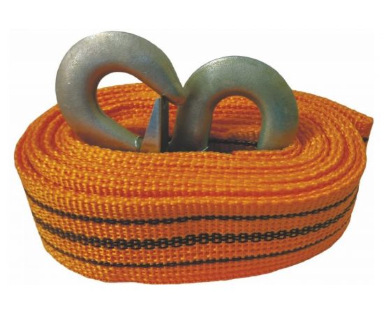 Ленточный трос 5 т эконом 2 крюка СЕРВИС КЛЮЧ 73703 