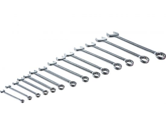 Набор дюймовых комбинированных ключей 14 предметов Hans 16614A 