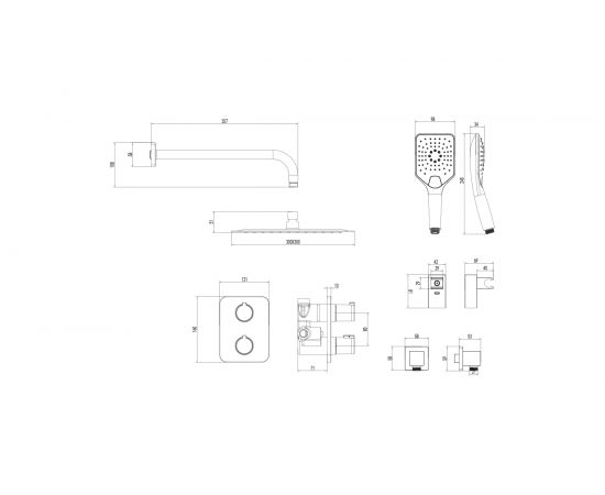 Смеситель для душа Lemark Yeti встраиваемый LM7849С – изображение 2