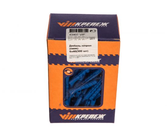 Дюбель ёжик VIPкрепеж п/проп, 300 штук 43407 VIP – изображение 2