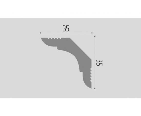Карниз П07 Де-Багет 35/35 – изображение 2