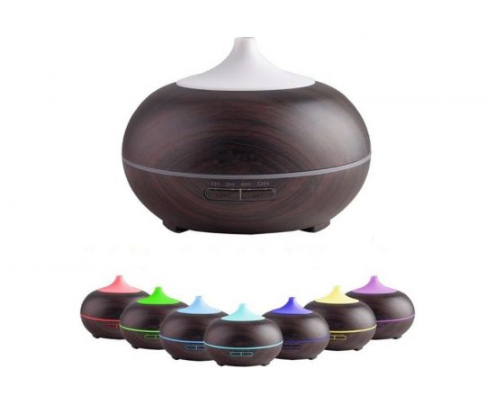 Ультразвуковой увлажнитель-аромадиффузор ZDK 1518 dark wood темно-коричневый 4524 – изображение 2