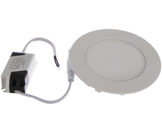 Встраиваемый ультратонкий светильник Gauss круглый IP20 6W,120х22, O105, 6500K 460лм 939111306 – изображение 2