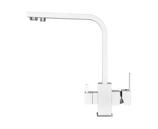 Смеситель для кухни WISENT с подводкой питьевой воды, белый W4371-3-18 – изображение 2