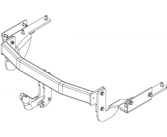 Фаркоп ТСУ Toyota Highlander с 2014 г AvtoS TY 45 – изображение 2