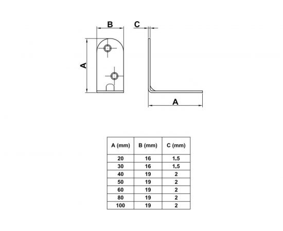 Уголок Amig покрытие бихром 937 – изображение 2