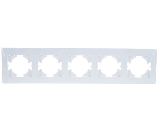 Рамка GUSI ELECTRIC Bravo 5-местная, цвет белый С1050-001 – изображение 2