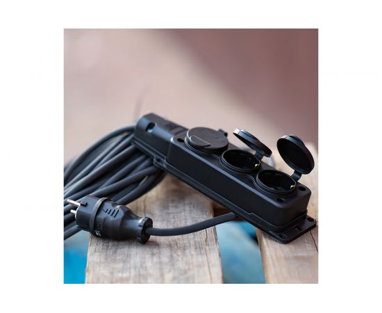 Силовой удлинитель REXANT КГ 3х1.5, 20 м, 3 розетки, морозостойкий, с/з, 16 А IP44 Россия 11-7075 – изображение 2