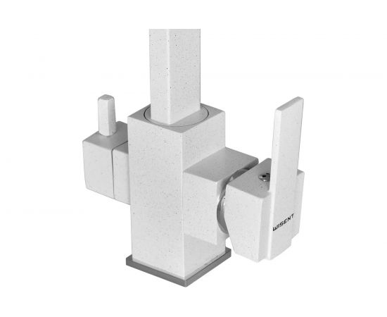 Смеситель для кухни WISENT с подводкой питьевой воды, белый W4371-3-18 – изображение 3