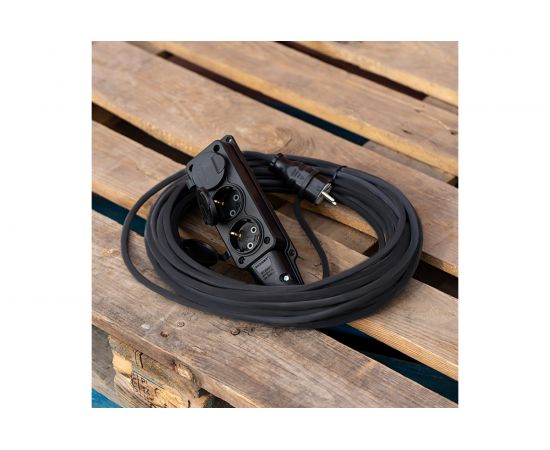 Силовой удлинитель REXANT КГ 3х1.5, 20 м, 3 розетки, морозостойкий, с/з, 16 А IP44 Россия 11-7075 – изображение 3