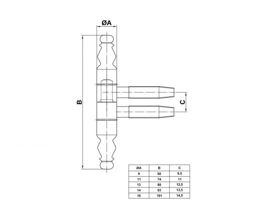 Петля Amig белая 6866 – изображение 3