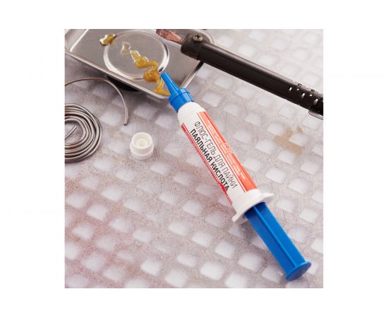 Флюс-гель для пайки паяльная кислота 12 мл шприц REXANT 09-3688 – изображение 3