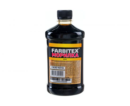 Морилка Farbitex (деревозащитная; водная; 0,5 л; орех) 4100008066 – изображение 3