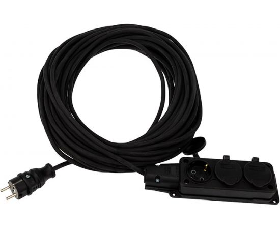 Силовой удлинитель REXANT КГ 3х1.5, 20 м, 3 розетки, морозостойкий, с/з, 16 А IP44 Россия 11-7075 – изображение 4