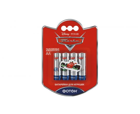 Элемент питания ФОТОН LR6 ВP4, Disney Тачки + наклейка 22852 