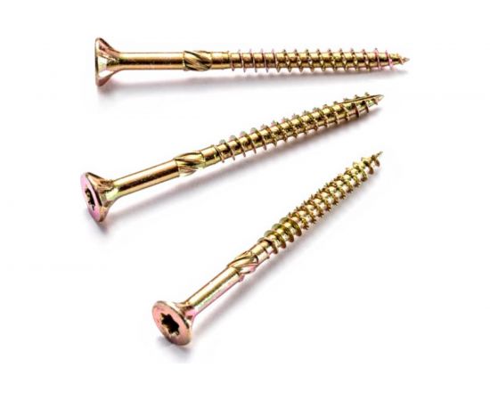 Саморезы по дереву КРЕП-КОМП желтые, потай. профи HIMTEX 3.5х40 мм 500 шт 03540Fh 