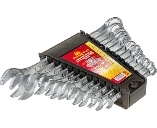 Набор комбинированных ключей KingTul KT-3412MP 12пр . (8,10-17,19,22,24мм) 3645 