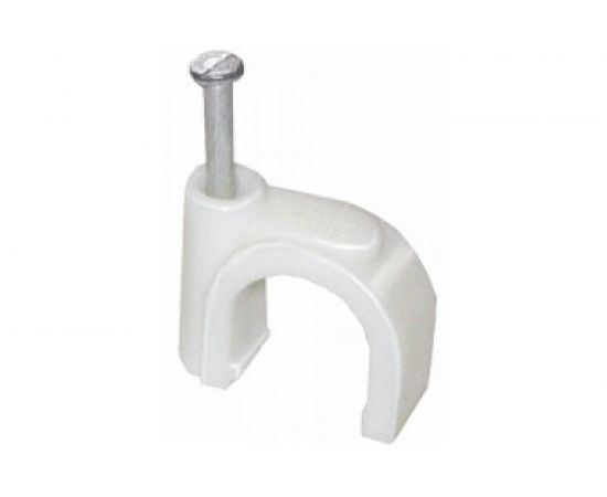 Круглая пластиковая скоба 6мм, 50шт TDM SQ0514-0013 