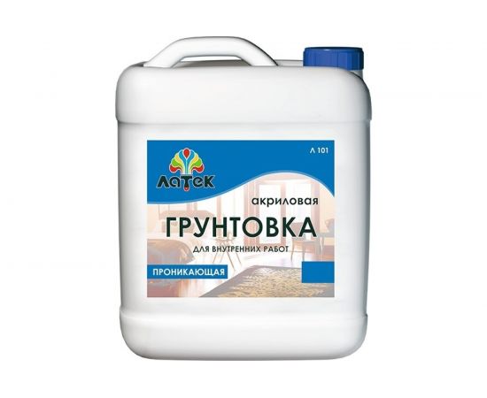 Акриловая грунтовка для внутренних работ Латек 5 л Л101 LAG003 