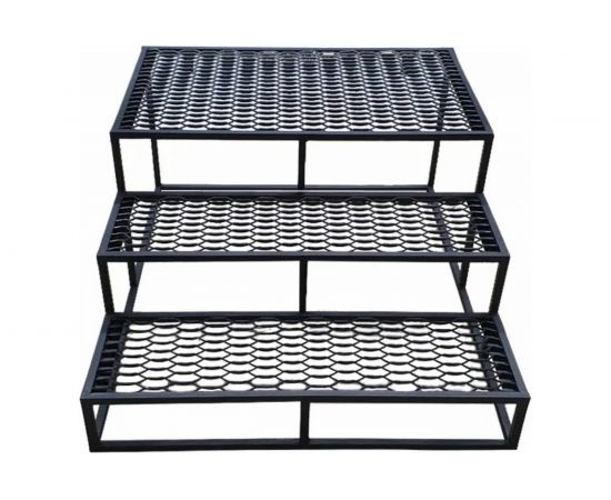 Крыльцо Уличные лестницы Сота 3 ступени с площадкой 600 мм SOTA-3-60 