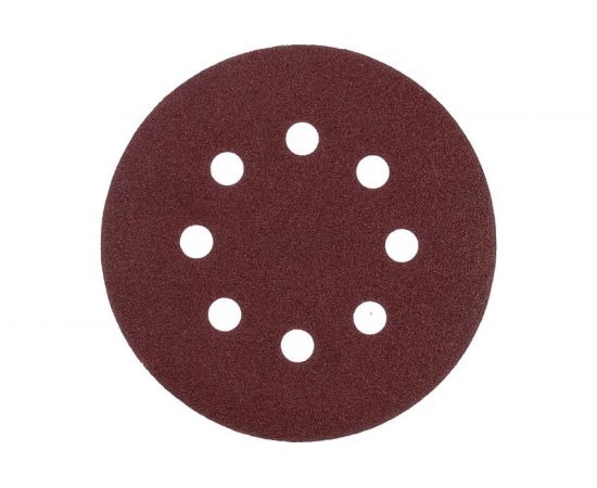 Круг абразивный шлифовальный перфорированный под липучку (10 шт; 125 мм; Р80) TUNDRA 2603075 