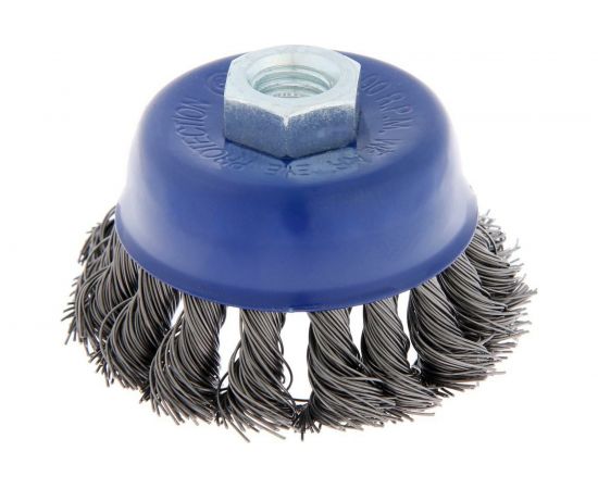 Щетка чашка металлическая (75 мм; М14; крученая проволока) для УШМ TUNDRA 1032345 