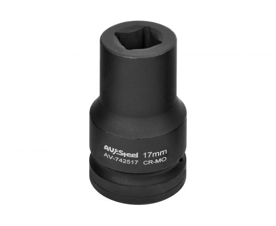 Головка ударная четырехгранная-футорка (17 мм; 1DR) AV Steel AV-742517 