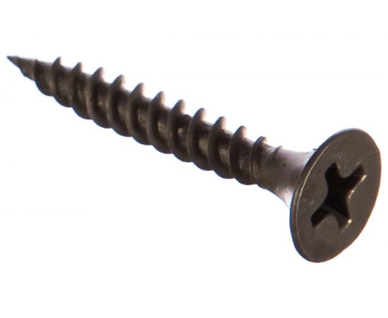 Саморез Качественный КРЕПЕЖ 3.5x25 мм, потай, частая резьба, оксид, 270 шт 0200391 КЧ 