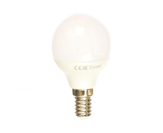 Светодиодная лампа P45 7W E14 3000K 570лм шар матовый КРАСНАЯ ЦЕНА 4606400618294 