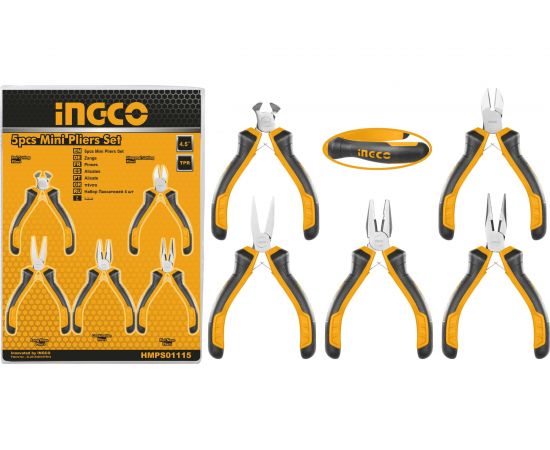 Набор мини-плоскогубцев INGCO 5шт HMPS01115 
