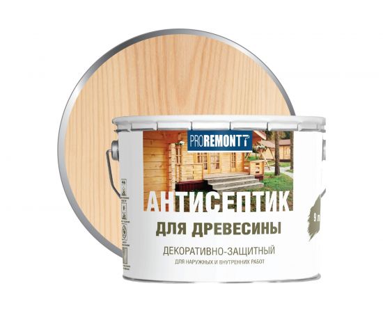 Антисептик Proremontt деревозащитное средство бесцветный 9 л Лк-00004608 – изображение 2
