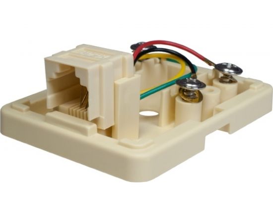 Компьютерная розетка SUPRLAN 6P4C /RJ-11/ 1 порт 10-0305 – изображение 2